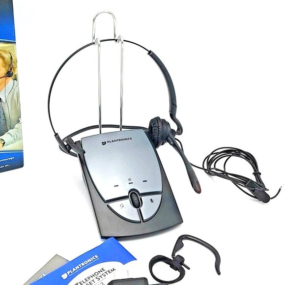 Plantronics  S12 Convertible Headset Hands Free Noise Cancelling Microphone - Picture 2 of 6